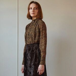 Room 502 by Sophie Theallet PRINTED PAULA BLOUSE MODEL 14